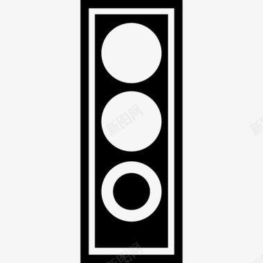 绿色交通灯工具和器具基本应用图标图标