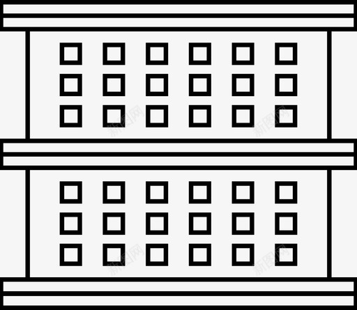 公寓住宅租金图标svg_新图网 https://ixintu.com 住宅 公寓 建筑 建筑线 房东 房地产 租金 窗户 酒店 高度