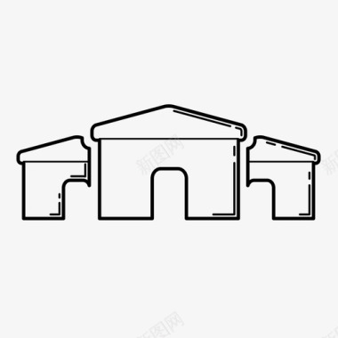 房地产房子住宅图标图标