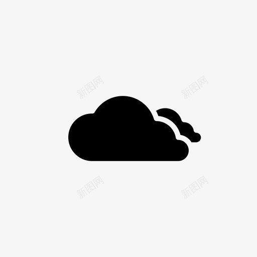 云天气要素天气状况图标svg_新图网 https://ixintu.com 云 全天气预报固体 多云 大气 大气条件 天气状况 天气要素 预报