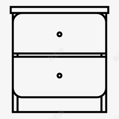 床头柜客厅家具图标图标