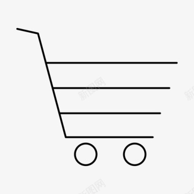 购物车马车电子商务图标图标