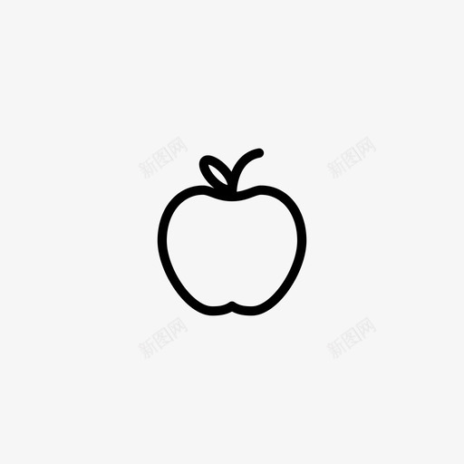 苹果松脆吃图标svg_新图网 https://ixintu.com 健康 午餐 吃 松脆 水果 甜味 红色 苹果 食物