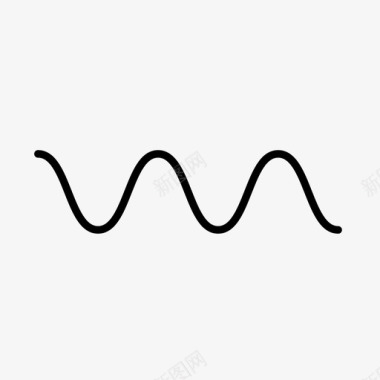 正弦波音乐波形图标图标