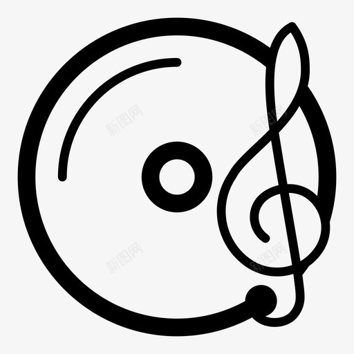 音乐cd音乐音符音乐图标svg_新图网 https://ixintu.com 光盘 唱片 声音 旋律 组合 音乐 音乐cd 音乐家 音乐音符 音符 高音 高音谱号
