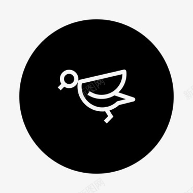 鸟动物唧唧图标图标