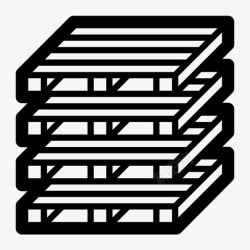 托盘装托盘木材重量图标高清图片