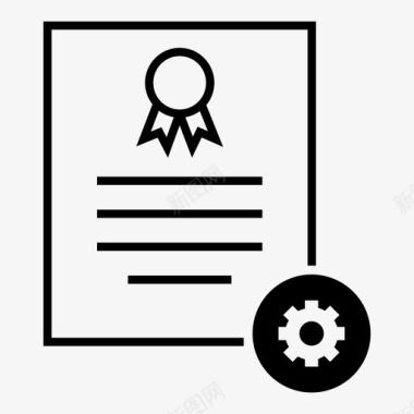证书设置签名首选项图标图标