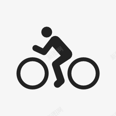 自行车交通工具骑乘图标图标