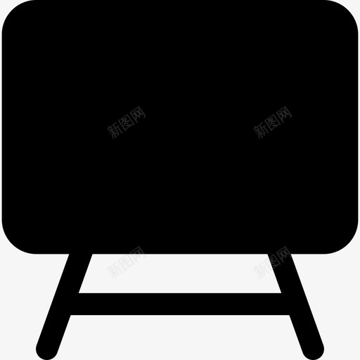 展示板黑板画架图标svg_新图网 https://ixintu.com 展示 展示板 投影 画架 白板 黑板