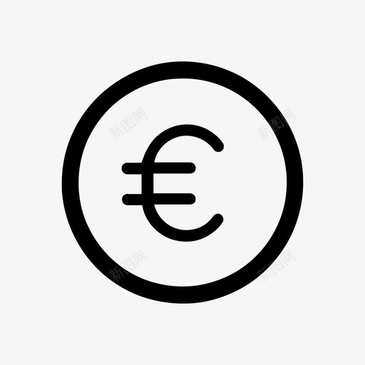 货币商店支付图标svg_新图网 https://ixintu.com 可怕的电子商务 商店 支付 欧元 电子商务 硬币 网上商店 货币 金融