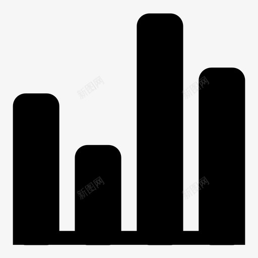 图表条形图比较图标svg_新图网 https://ixintu.com 图表 条形图 比较 测量 统计 设置 进度