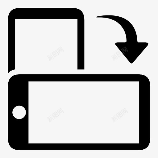 横向移动电话方向图标svg_新图网 https://ixintu.com 切换模式 开关 方向 旋转 旋转设备 智能手机 横向 横向模式 移动电话