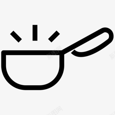 锅炖锅烹饪锅图标图标
