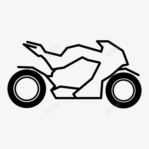 摩托车轮子车辆图标svg_新图网 https://ixintu.com 两轮车 摩托车 旅行 让我们玩 赛车 车辆 轮子 运输 骑行