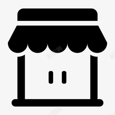 商店商场市场图标图标