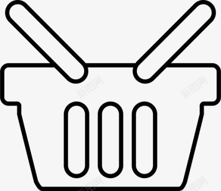 购物篮超市酸痛图标图标