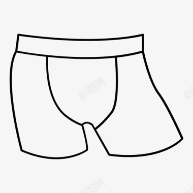 拳击内裤短裤私人图标图标