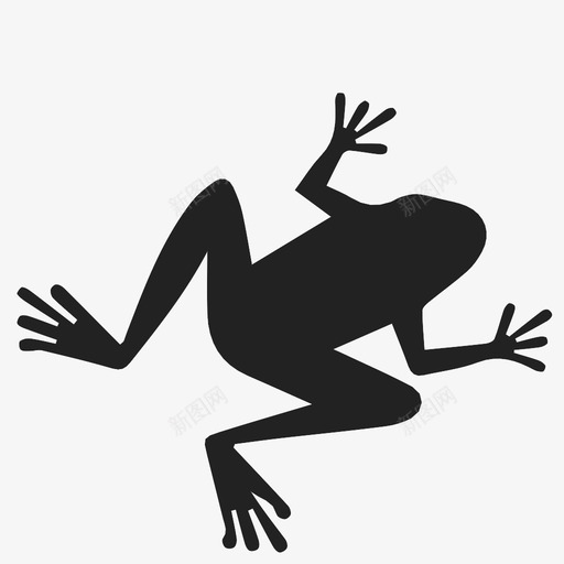 青蛙两栖动物动物图标svg_新图网 https://ixintu.com 两栖动物 动物 跳跃 青蛙
