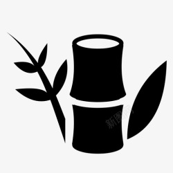 种子logo竹子日本植物图标高清图片
