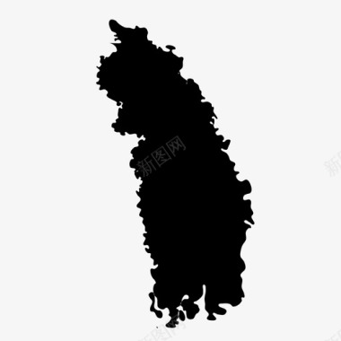 孟加拉国库尔纳省国家地图图标图标
