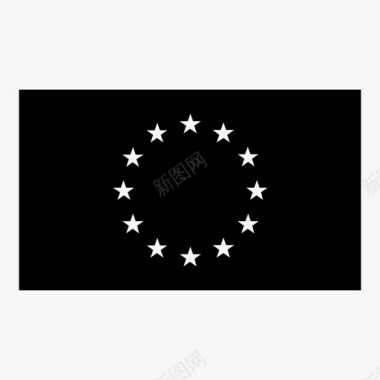 欧盟国家旗帜图标图标