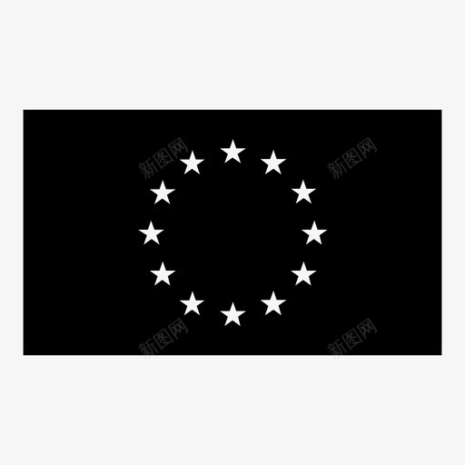 欧盟国家旗帜图标svg_新图网 https://ixintu.com 国家 国旗 旗帜 欧洲国家 欧洲经济共同体 欧盟