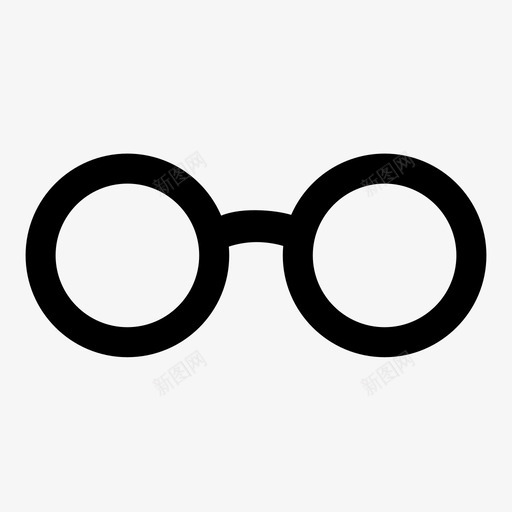 眼镜书呆子处方图标svg_新图网 https://ixintu.com 书呆子 圆框 圆眼镜 处方 眼镜 见 规格 间谍