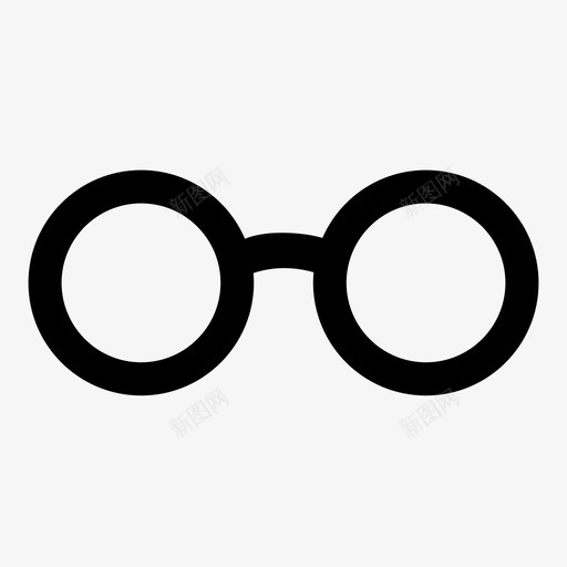 眼镜书呆子处方图标svg_新图网 https://ixintu.com 书呆子 圆框 圆眼镜 处方 眼镜 见 规格 间谍