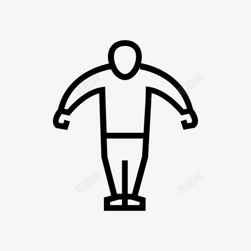 站着自信男人图标svg_新图网 https://ixintu.com 健康人 大脑和脊柱注意力好 姿势 手放在一边 男人 站着 自信 身体抽搐 锻炼力量