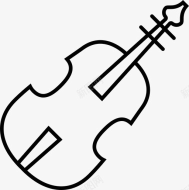 小提琴弓大提琴图标图标