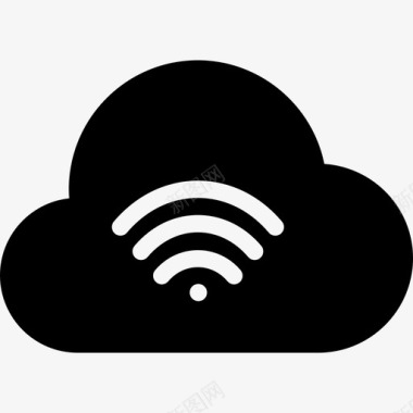 wifi云存储频谱图标图标
