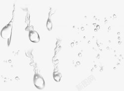 水水球水滴水形状液体露珠泪珠9水牛奶气素材
