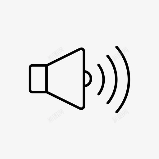 启用声音音量扬声器图标svg_新图网 https://ixintu.com 启用声音 响度 噪音 扬声器 歌曲 消息 音量 音频 龙卷风警报