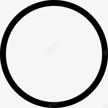 圆形轮廓形状基本应用图标图标