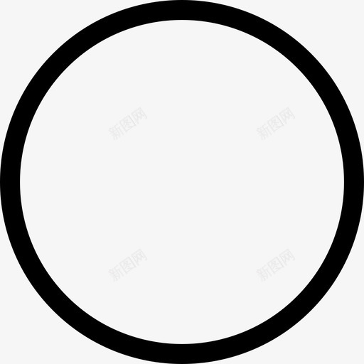 圆形轮廓形状基本应用图标svg_新图网 https://ixintu.com 圆形轮廓 基本应用 形状