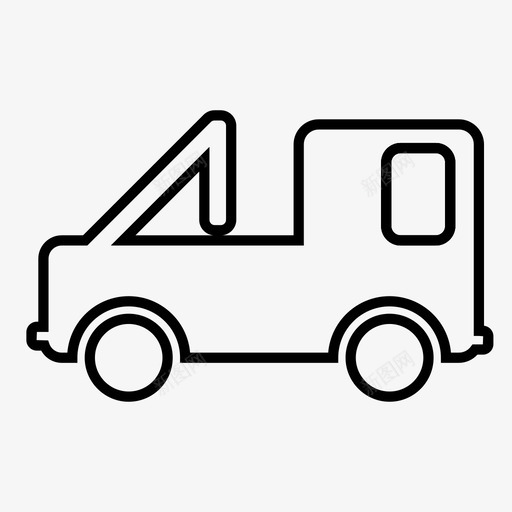 卡车车辆运输图标svg_新图网 https://ixintu.com 卡车 司机 技能 拖车 汽车 移动 紧急情况 车轮 车辆 运输