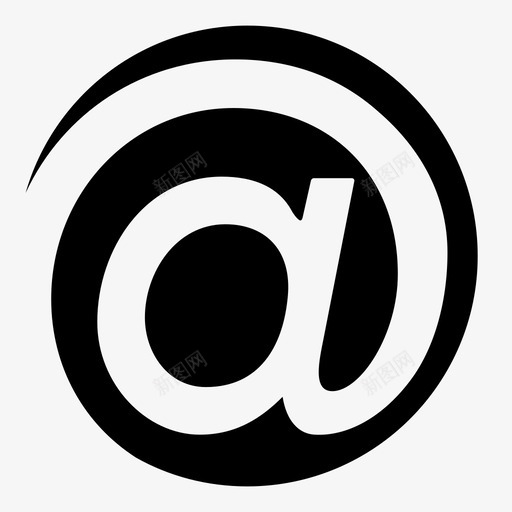 在在符号电子邮件图标svg_新图网 https://ixintu.com 在 在圆 在标记 在符号 电子邮件