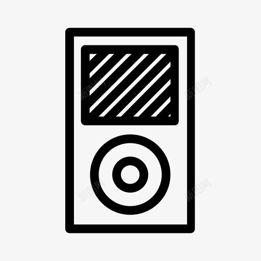 mp3播放器音乐mac图标svg_新图网 https://ixintu.com ios ipod mac mp3播放器 工业 消费电子产品 电子产品 设备 音乐 音频
