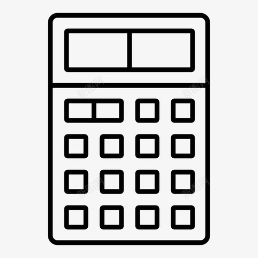 计算器数字数学图标svg_新图网 https://ixintu.com 加法 商务和购物 小数 按钮 数字 数学 计算 计算器 设备