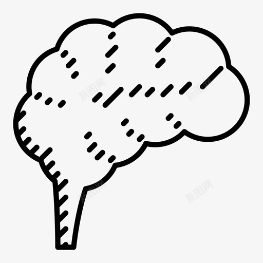 大脑思维神经元图标svg_新图网 https://ixintu.com 大脑 头脑风暴 思想 思维 灰色 物质 神经元 神经学 身体部位