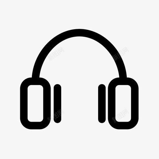 耳机音频节拍图标svg_新图网 https://ixintu.com 听 学校设备1 耳机 节拍 音乐 音频