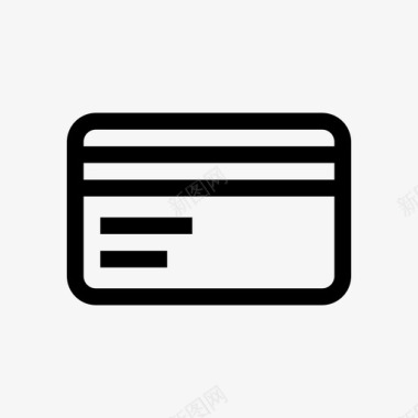 信用卡塑料卡支付卡图标图标