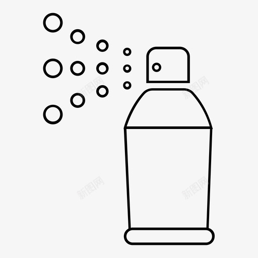 喷雾罐推进剂香水图标svg_新图网 https://ixintu.com 喷雾罐 推进剂 涂鸦 臭氧 艺术轮廓 除臭剂 香水