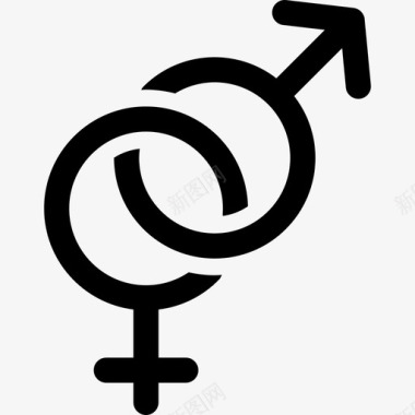 关系性别男性和女性图标图标
