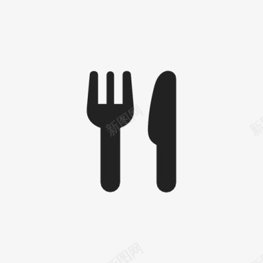 餐具餐厅餐巾图标图标