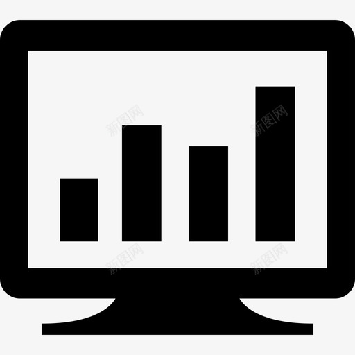 计算机统计屏幕监视器图标svg_新图网 https://ixintu.com 分析 图形 图表 屏幕 条形图 监视器 统计 计算机统计