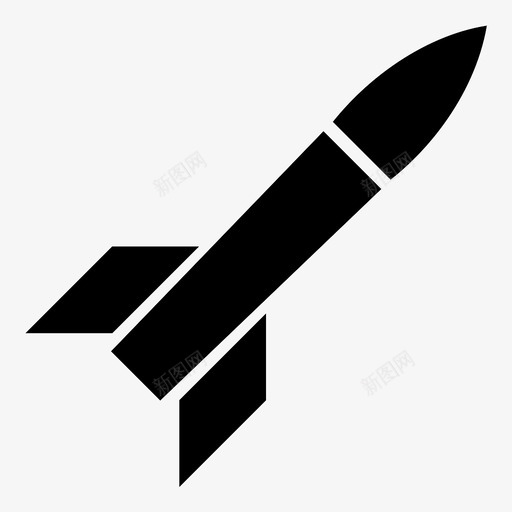 导弹远程武器图标svg_新图网 https://ixintu.com 军用 发射 导弹 弹道 快速 武器 火箭 紧身 远程 陆军 飞行