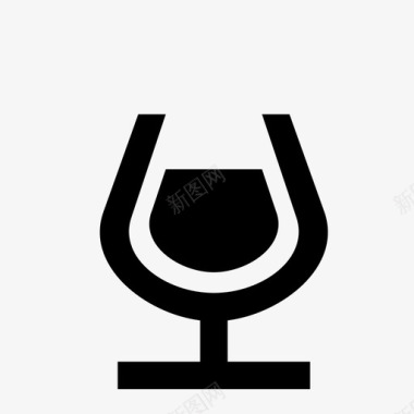 威士忌杯波尔图葡萄酒杜松子酒图标图标