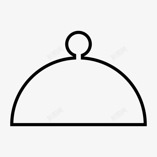 cloche盖子食物图标svg_新图网 https://ixintu.com cloche 厨房 头 女士 帽子 盖子 钟形 食物 餐厅